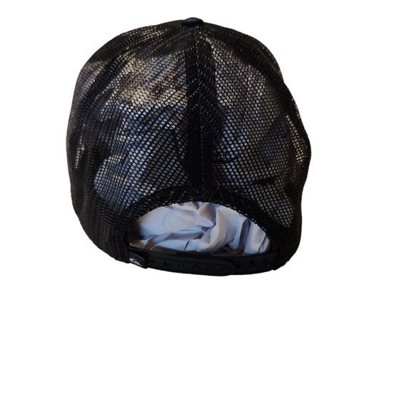 Quiksilver Florida Flag Snapback Trucker Hat Black Adjustable One Size Fits Most - Picture 2 of 3